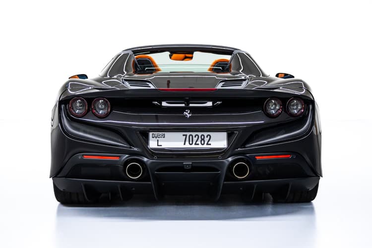 Ferrari F8 Spider Black 2023 Rental Dubai - View 4