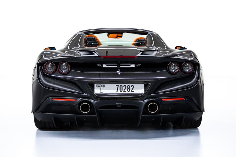 Ferrari F8 Spider Black 2023 Rental Dubai - View 4
