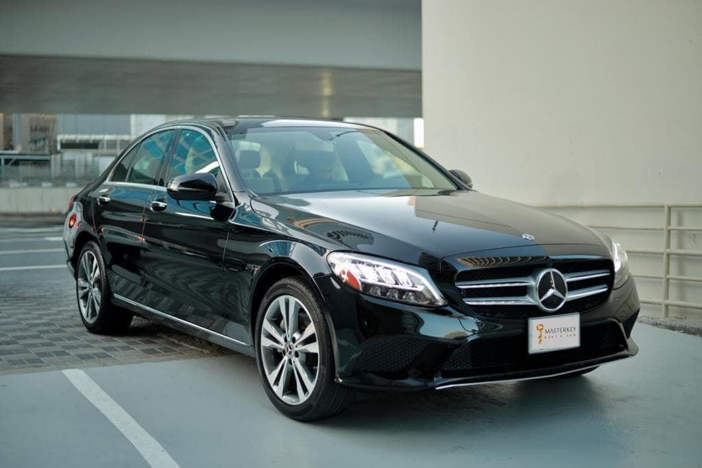 Mercedes C300 Rental Dubai - Front View