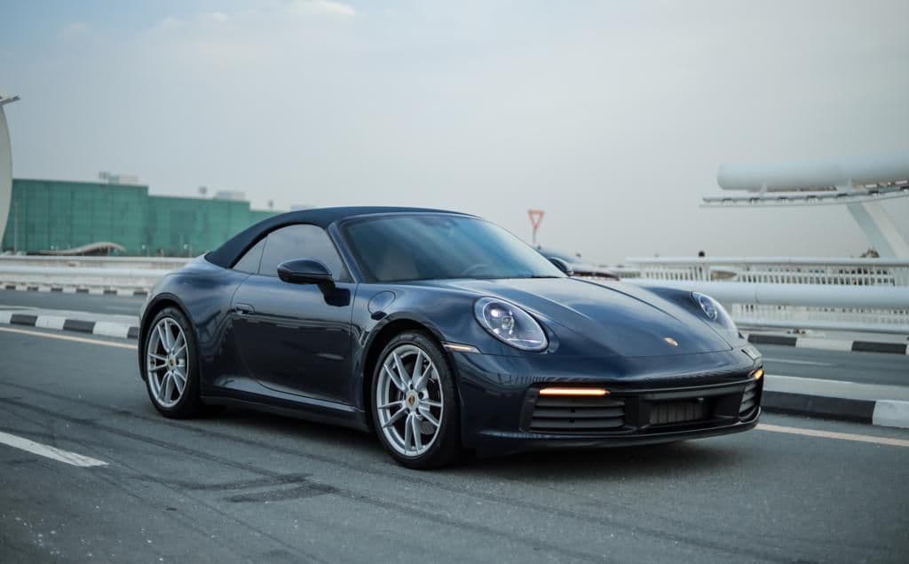 Rent Porsche 911 Carrera S Cabriolet Rental Dubai - Front View