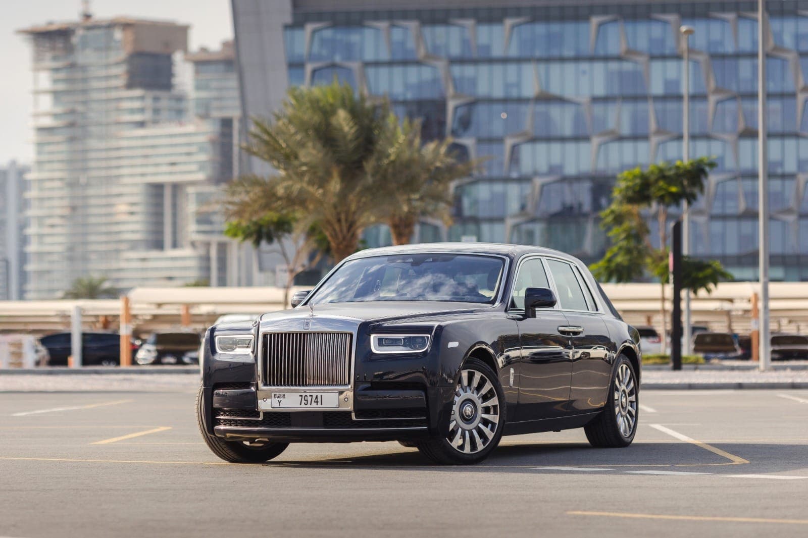 Rolls Royce Phantom 2023 Rental Dubai - Front View