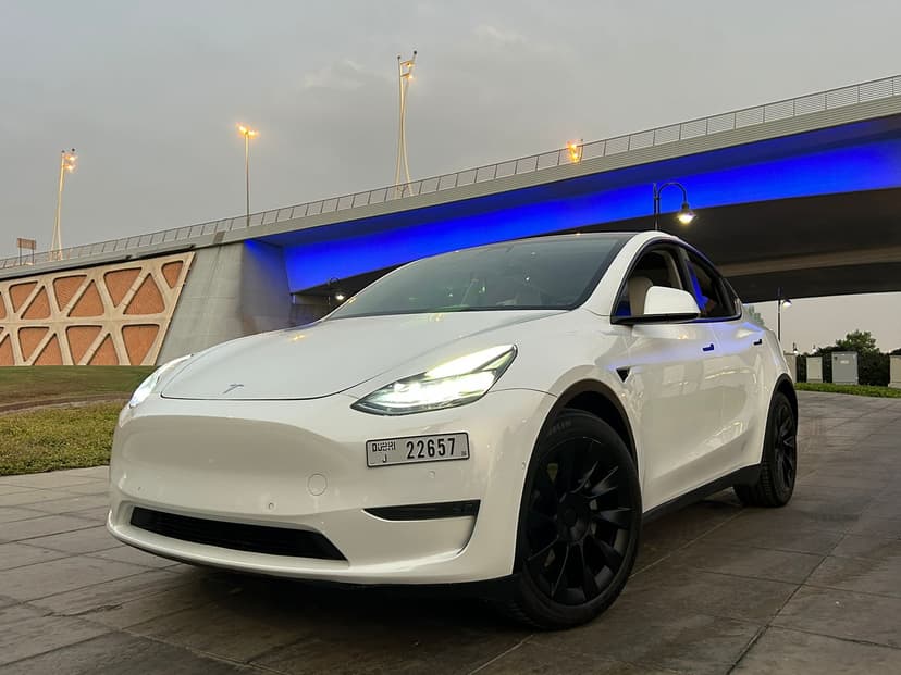TESLA MODEL Y 2022 MODEL Rental Dubai - Main View
