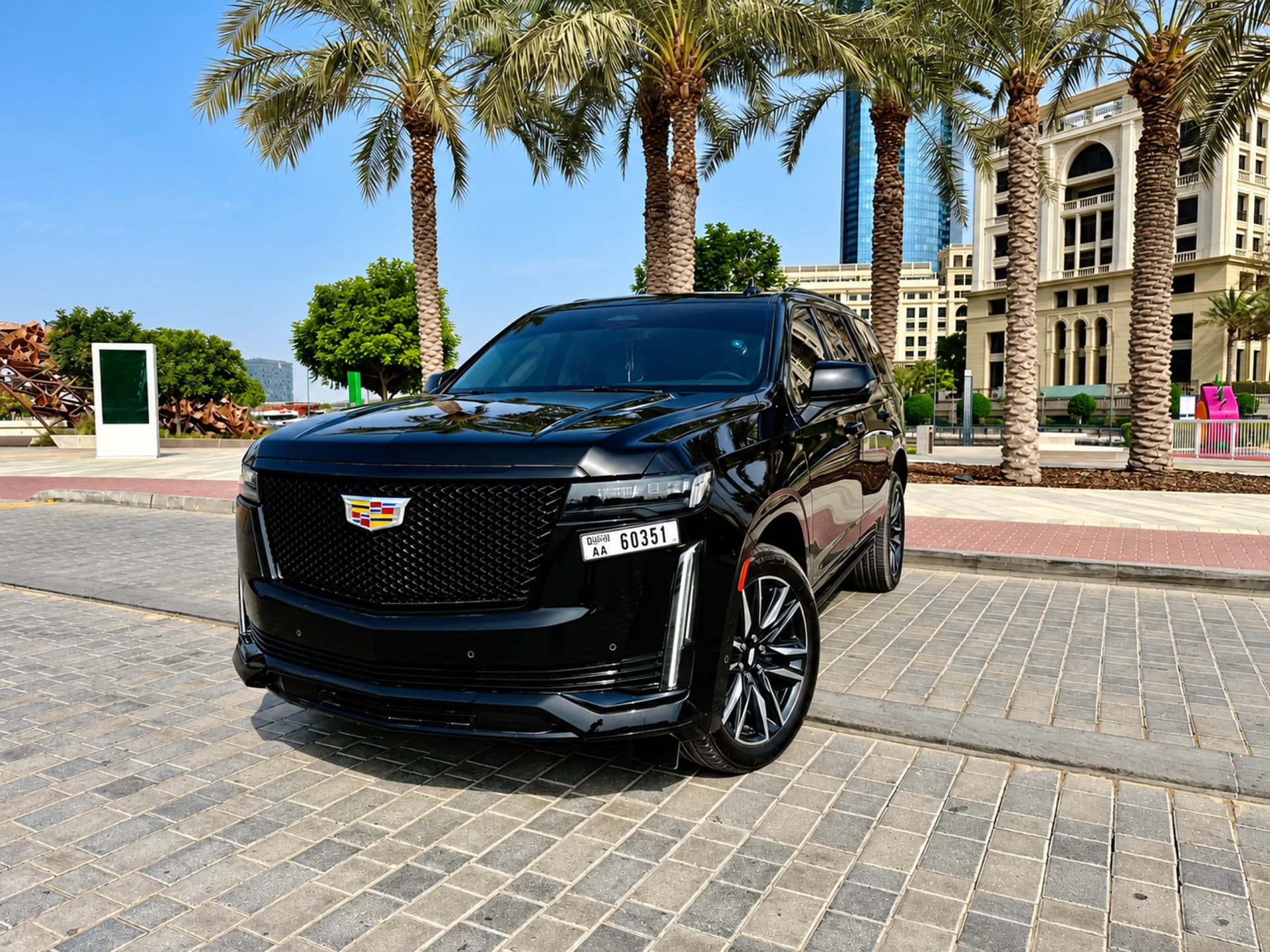 Cadillac Escalade 2024 Rental Dubai - Front View