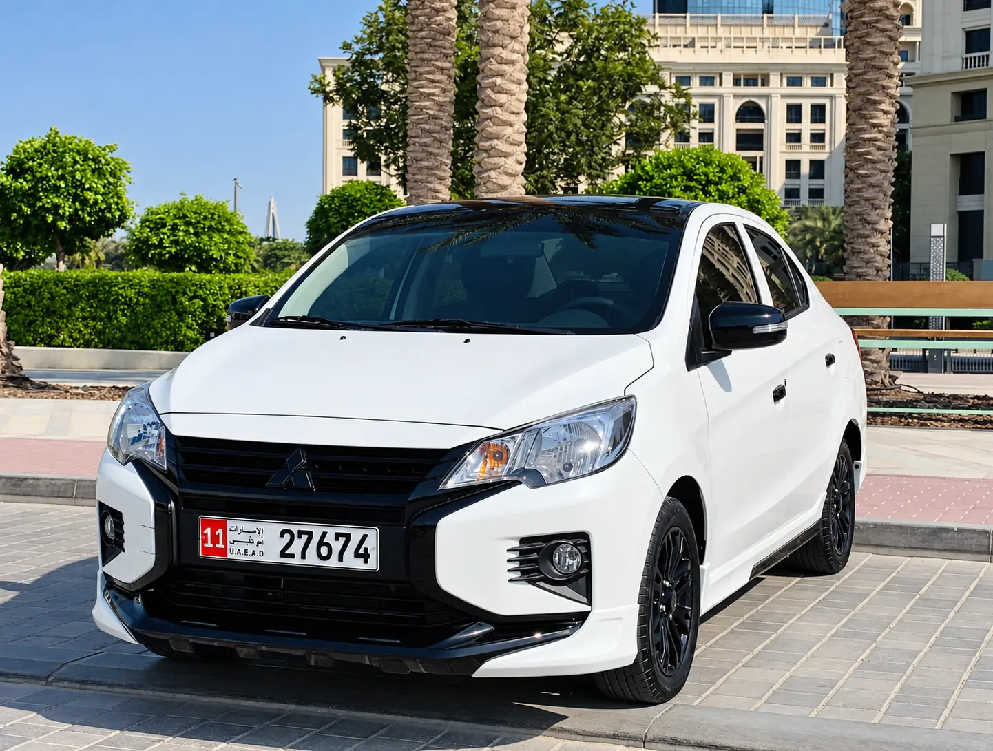 Mitsubishi Attrage 2026 Rental Dubai - Front View