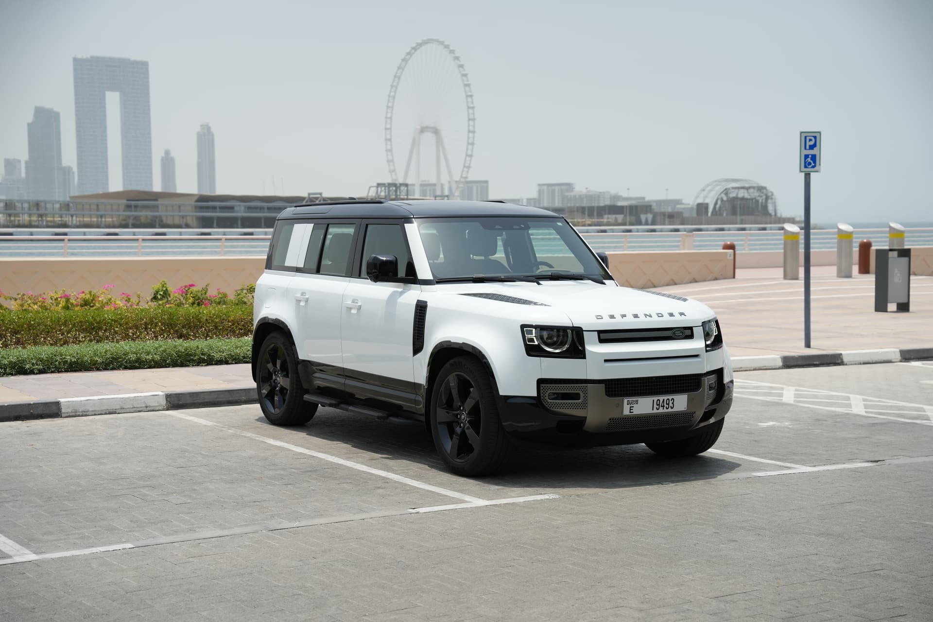 Land Rover Defender 2025 Rental Dubai - Front View