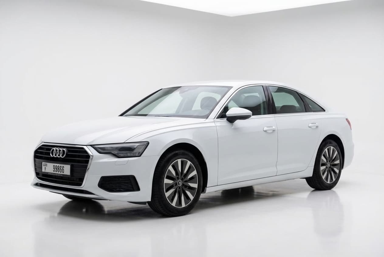 Audi A6 2021 mieten in Dubai - Frontansicht