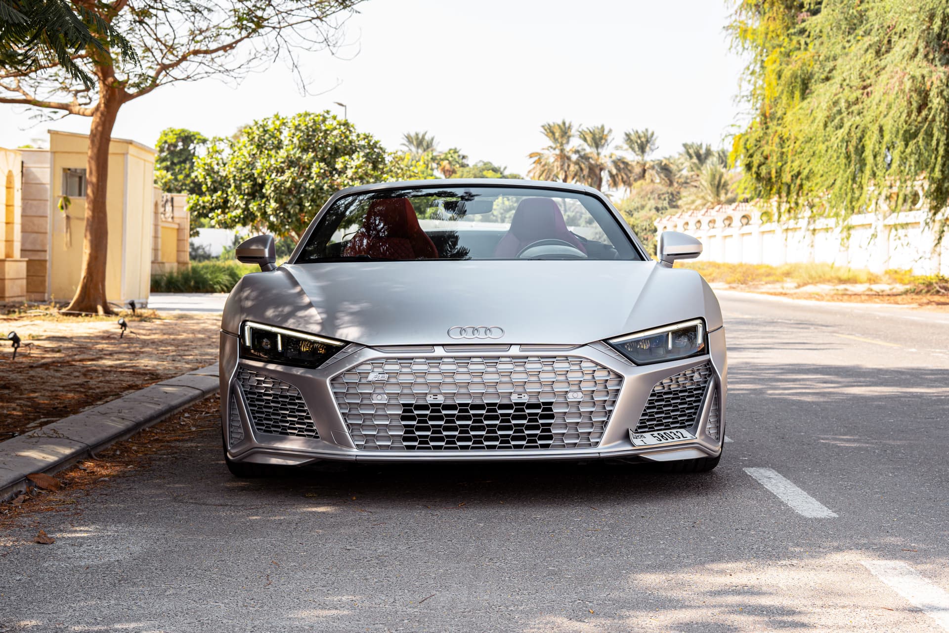 Audi R8 Spyder V10 2022 huren Dubai - Weergave 2