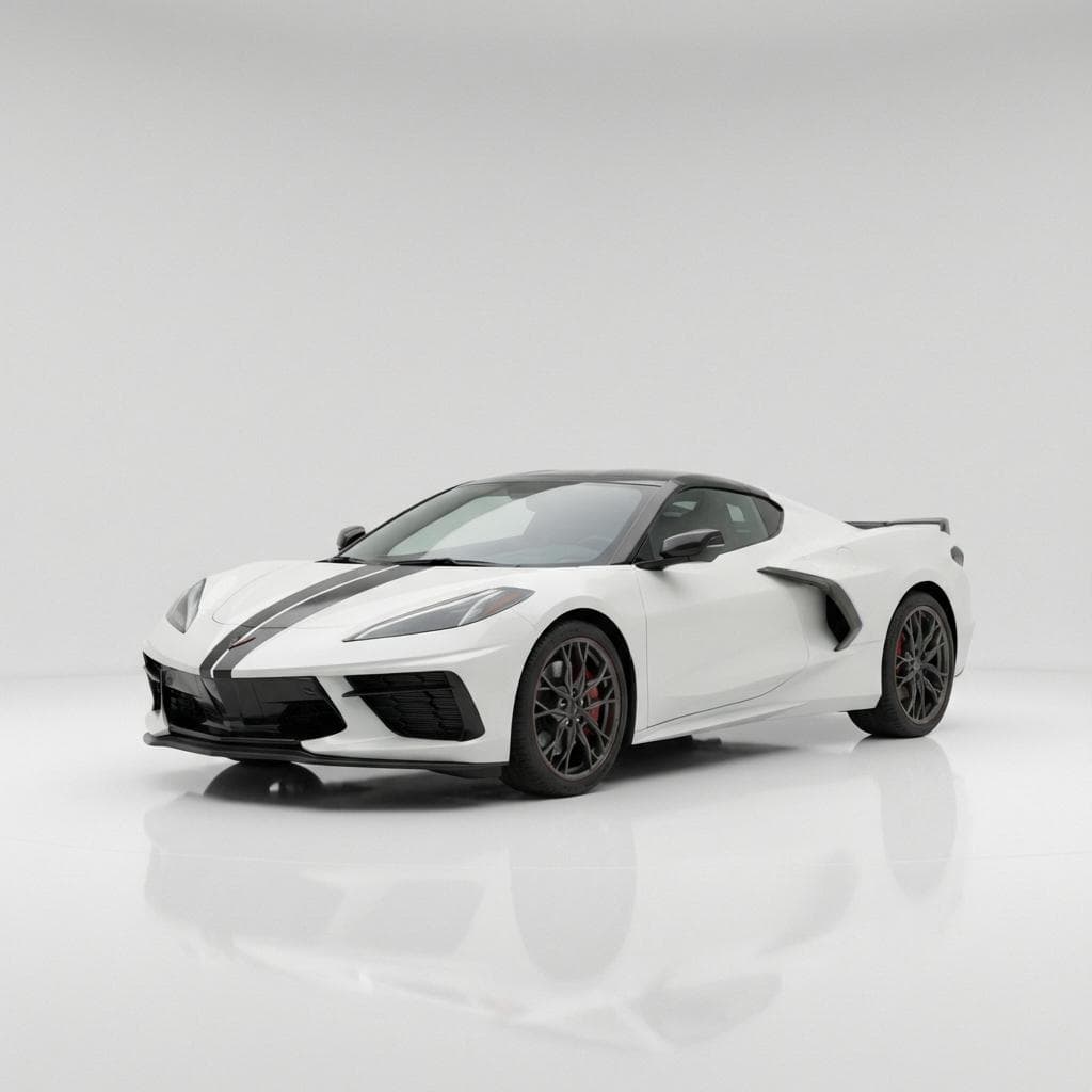 Chevrolet Corvette Stingray 2026 huren Dubai - Vooraanzicht