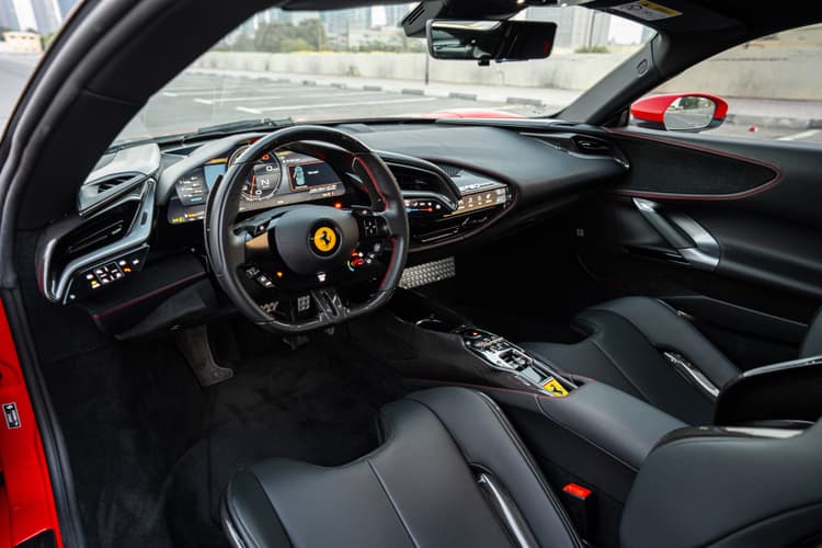 Rent Red FERRARI SF90 STRADALE 2025 2024 in Dubai - Dashboard