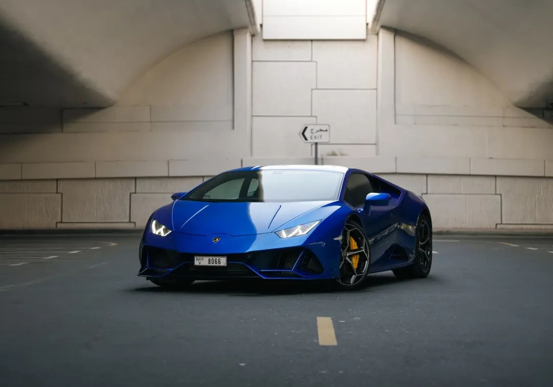 Lamborghini Huracan EVO Coupe 2022 Rental Dubai - Front View