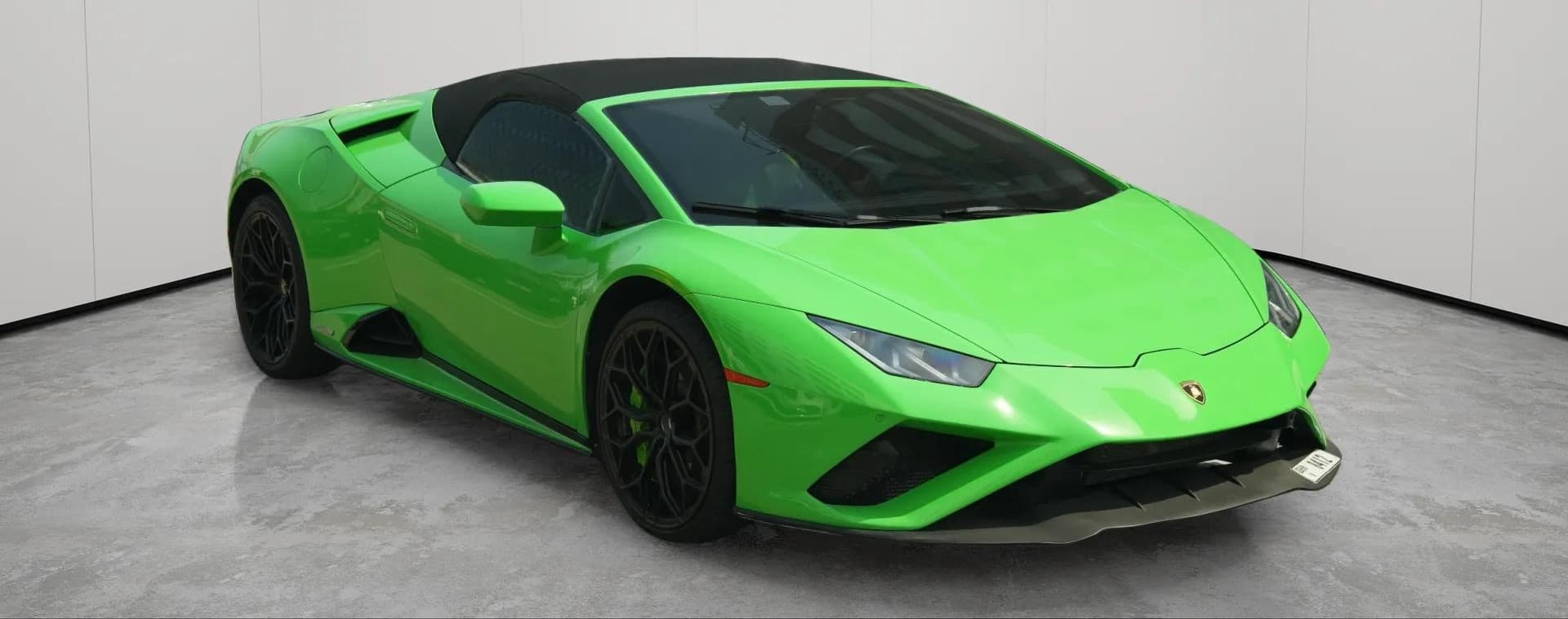 Lamborghini Huracan EVO Spyder 2021 huren Dubai - Weergave 3