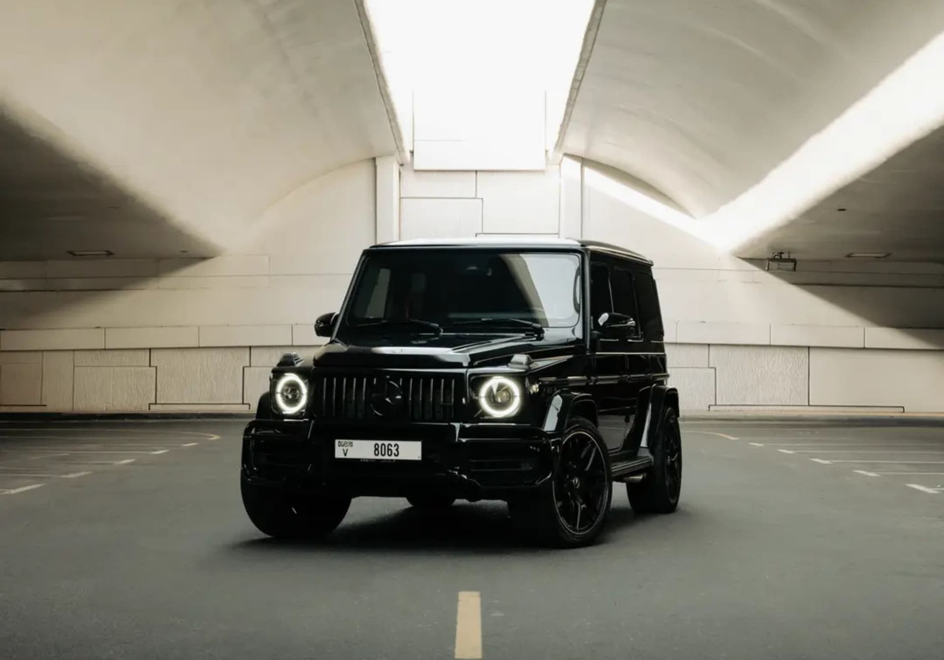 Mercedes-Benz G63 AMG Double Night Package 2023 Rental Dubai - Front View