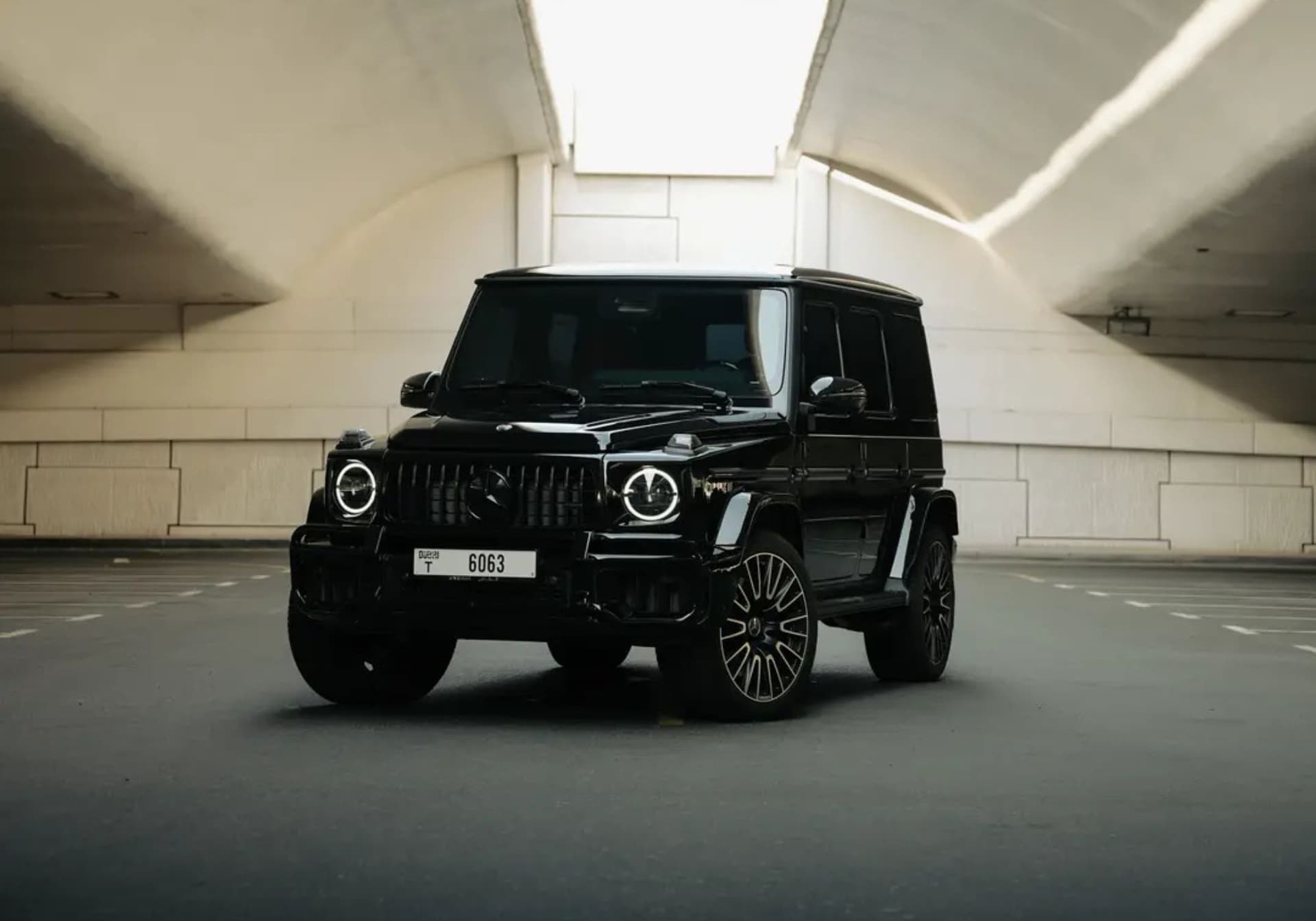 Mercedes-Benz G63 AMG Double Night Package 2025 Rental Dubai - Front View
