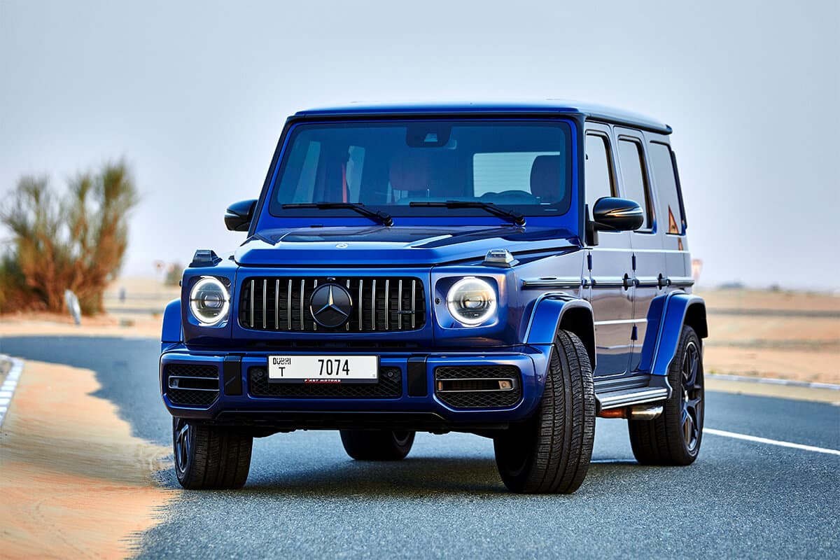 Mercedes-Benz G63 Brabus 800 2021 huren Dubai - Vooraanzicht